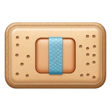 a tan band aid sticker