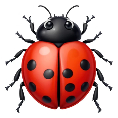 Ladybug smile too much sticker
