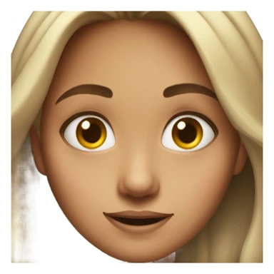 Girl with cute eyes spinning  sticker