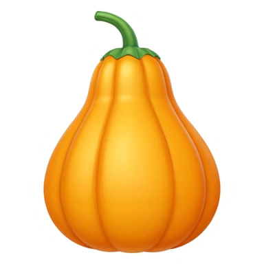   jeff koons style inflatable orange squash  sticker