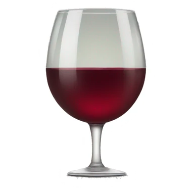 Glass of red vine sticker