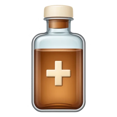 medicine bottle in case in nutral colors sticker
