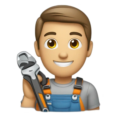 auto mechanic repairing a car bmw sticker