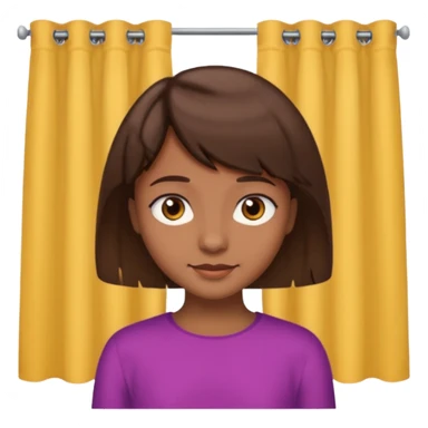 une peau brune mais pas trop de cheveux marron un peu vie avec une mèche un peu rideau mais pas trop longues des yeux marrons pas vraiment trop éclatant un beau petit sourire une peau un peu marron mais pas trop clair sticker