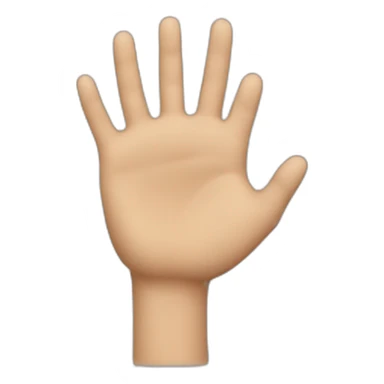 mano estendida alado sticker