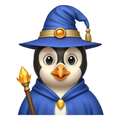 Penguin Wizard gay crush sur un singe sticker