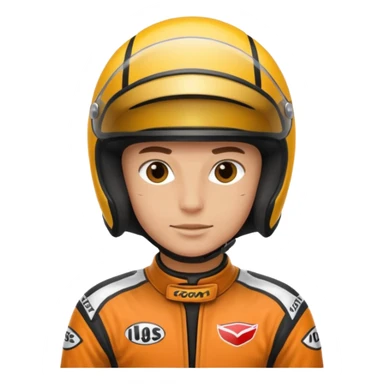 motorcycle racer with full face helmet sticker