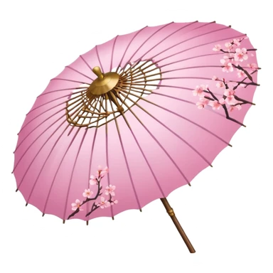 A beautiful Sakura parasol  sticker