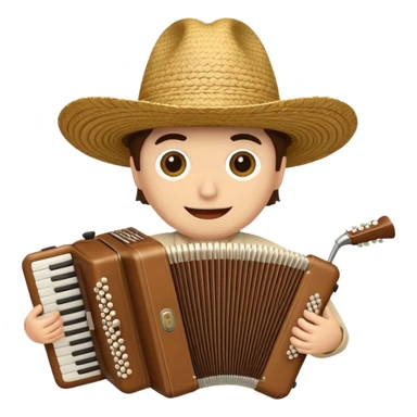 Sombrero vueltiao with an accordion sticker