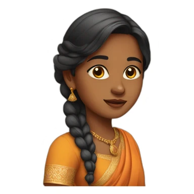 india girl sticker
