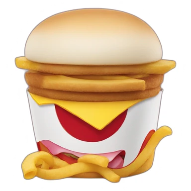 A happy meal menu  sticker