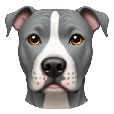 Grey American Staffordshire Terrier sticker