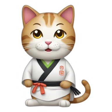 cat Sushi master sticker