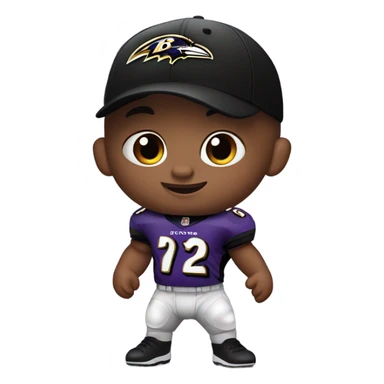 Baltimore ravens baby sticker