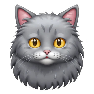 wet cat sticker