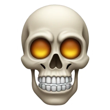 goofy skull emoji sticker