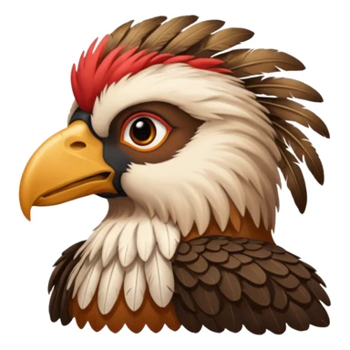 Create a Merchant and Condor fusion emoji sticker