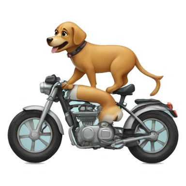 Dog on a bike sticker