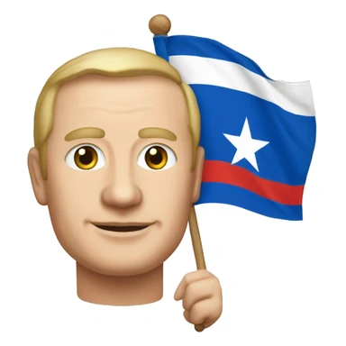 Vladimir poutine avec le drapeau de la corse   sticker