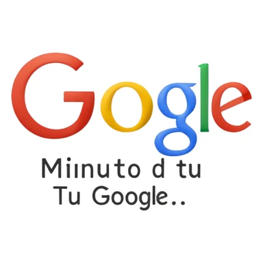 The phrase in portuguese "1 minuto de Google e tu resolve isso" in legible font and the name Google has the original colors sticker
