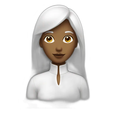 Femme blanche avec un garçon blanc sticker