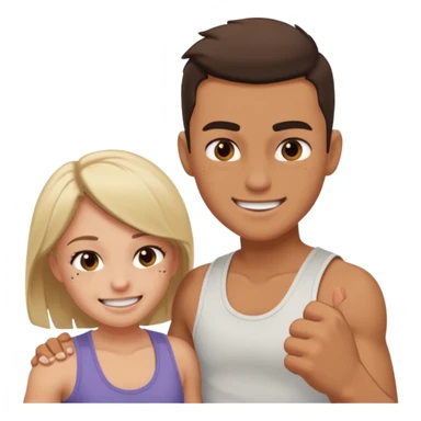 A girl beat his bf sticker