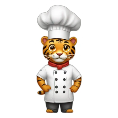 chef tiger sticker