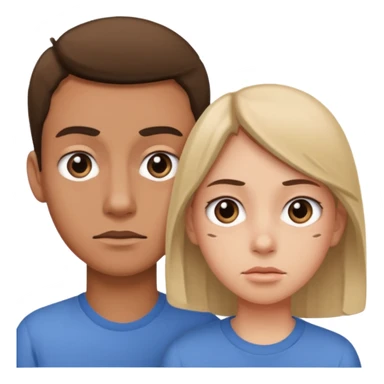 Indifference - lack of interest, concern, or sympathy - teenager rolling eyes with parent behind them sticker