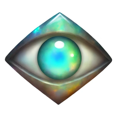 opal crystal gemstone eye of protection  sticker