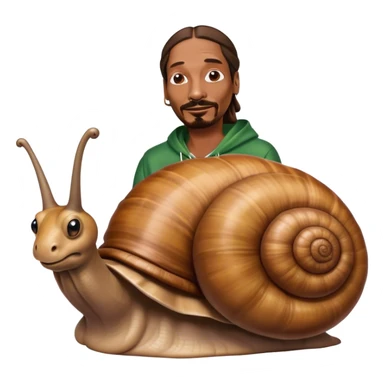 Create snoop dog as a snail  sticker