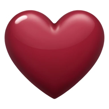 Maroon heart sticker