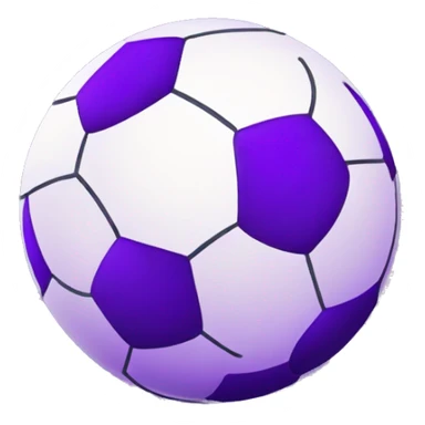 Purple football ball  sticker