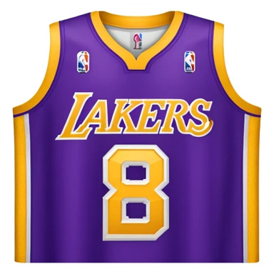Uniforme de los lakers sticker