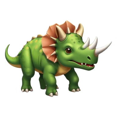 office triceratops in an airport sticker