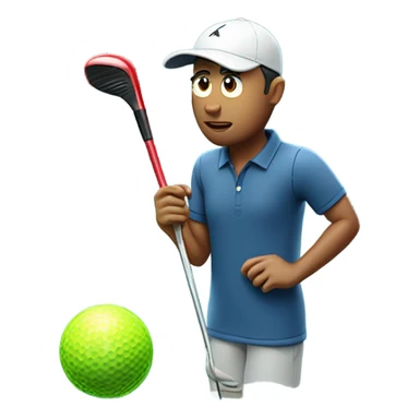 Golfer trapped in ice block sticker