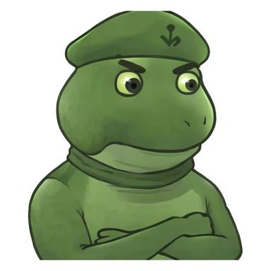 crossed arms hold neck guy sticker