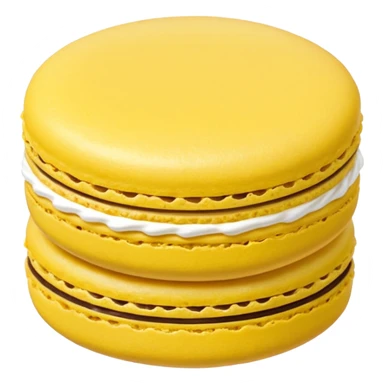 macaron jaune seul sticker