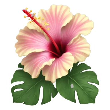 Hibiscus flower ￼ sticker