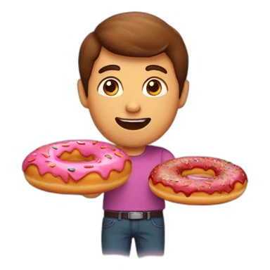 Donuts ordering pizza sticker