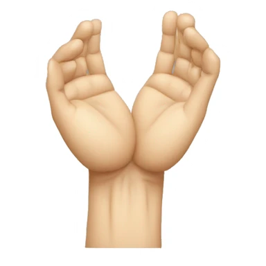 Human body with folded handed  sticker