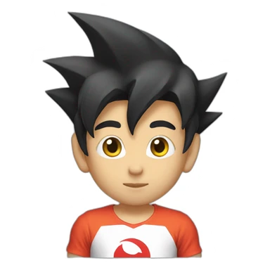 Sangoku wearing tunisia tee-shirt  sticker