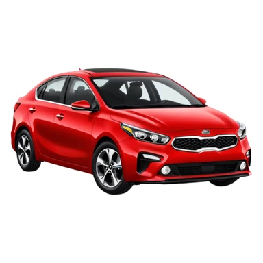Red Kia forte 2019 sticker