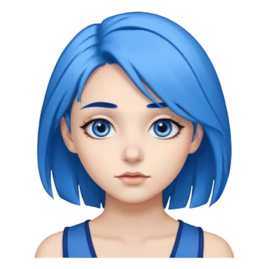 Tik tok mavi doğrukama  sticker