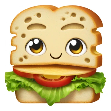 A happy sandwich sticker