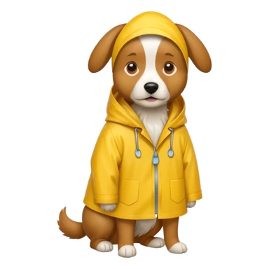 dog in yellow rain coat



 sticker