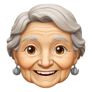 Granny face sticker