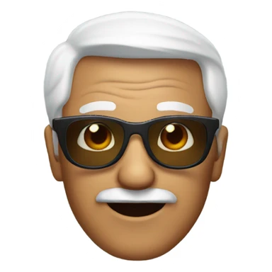 Grandpa with sunglasses  sticker