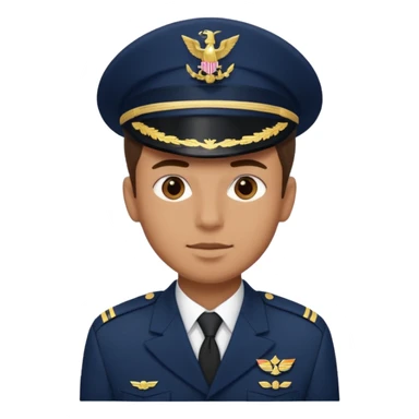 male navy soldier, square face sticker