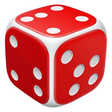 dice nero e rosso sticker