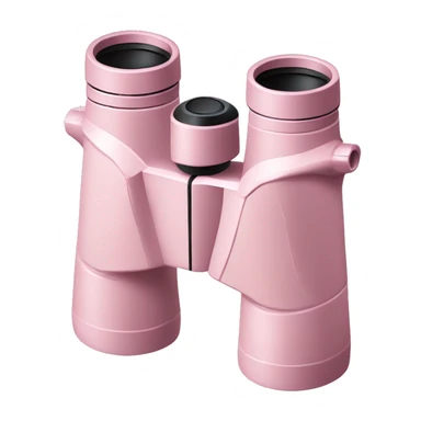 Light pink binoculars facing to the side  sticker